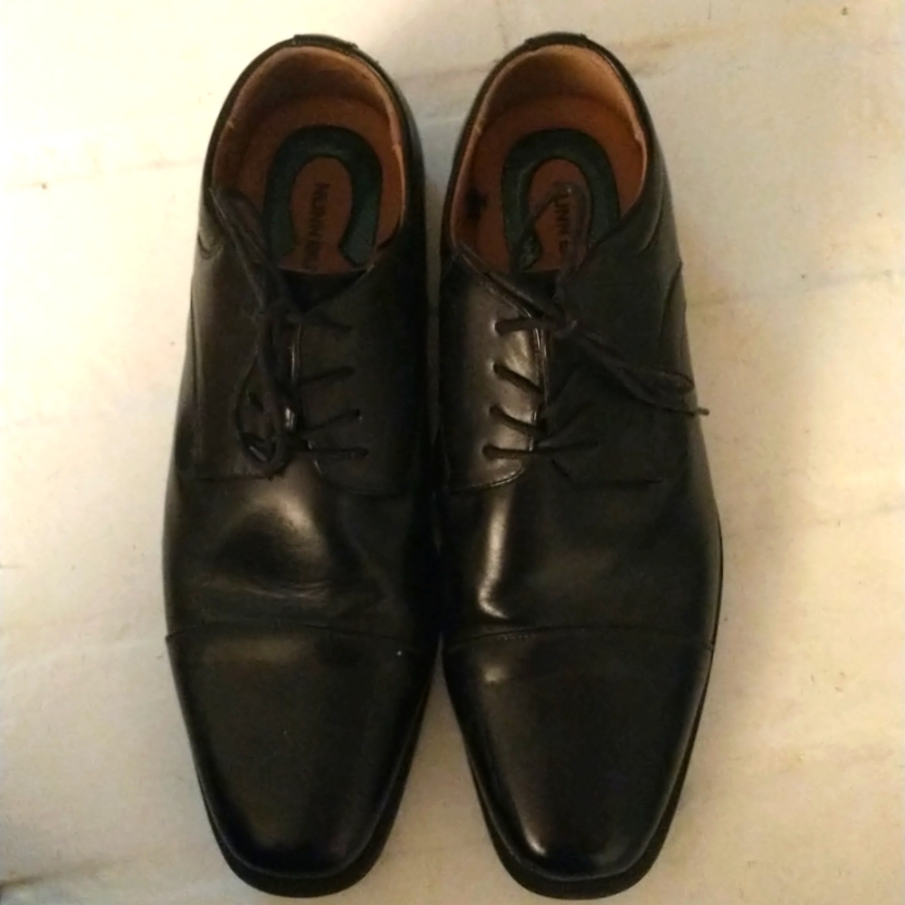 Nunn Bush Black Men's Dress Shoes size 11 wide - Picture 2 of 4